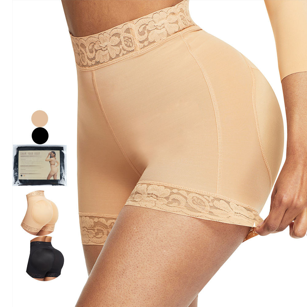 European and American tight waistband pants, plastic compression pants, hip lifting pants