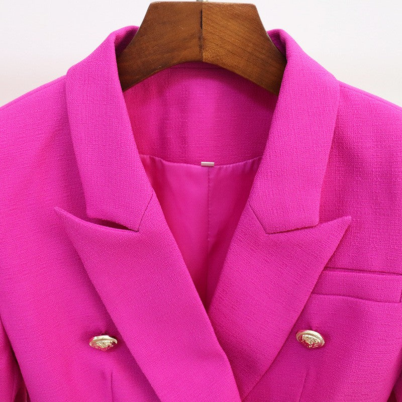 New Double Breasted Blazer Coats Women Fashion Party Club Clothes Long Sleeves Sequin Shinny Jackets Luxury Oversized