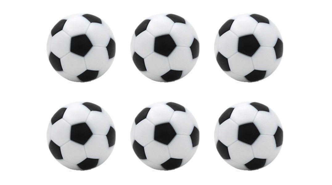 6 Pcs Table Football Plastic Soccer Ball Indoor Games 32mm
