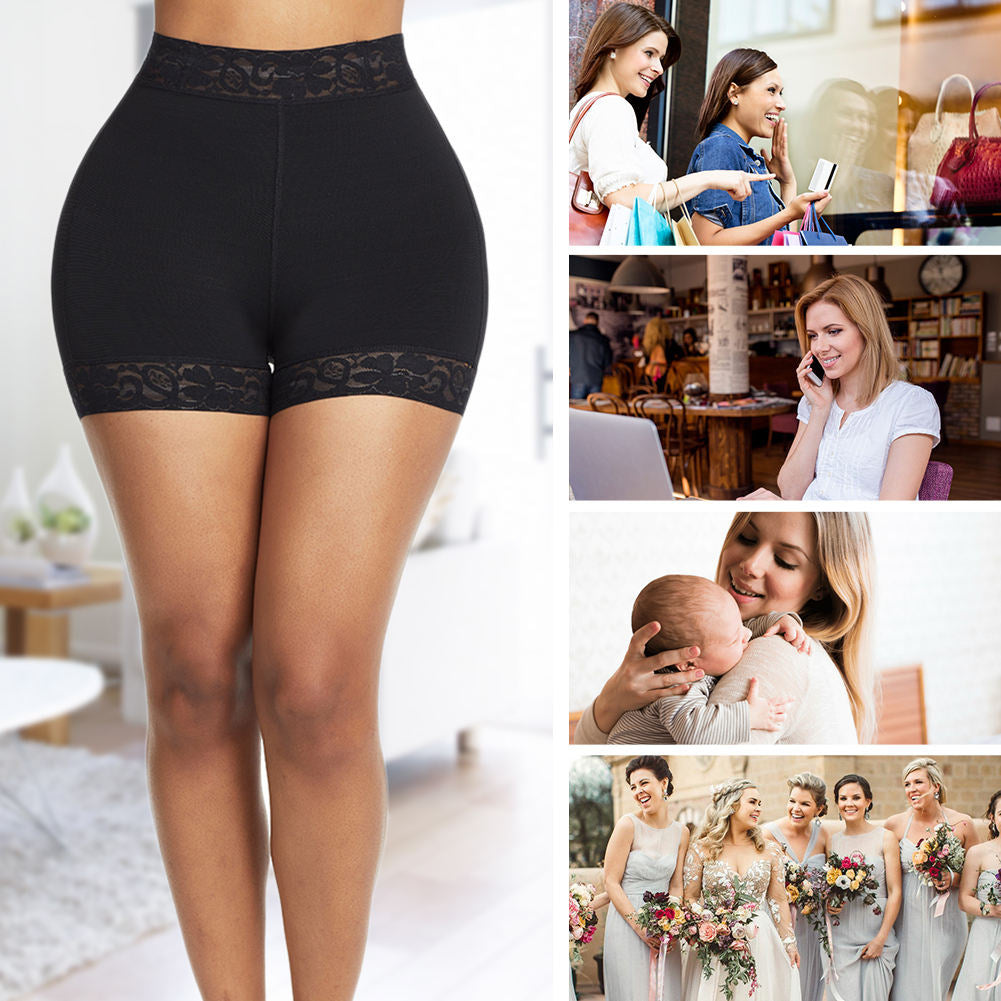 European and American tight waistband pants, plastic compression pants, hip lifting pants