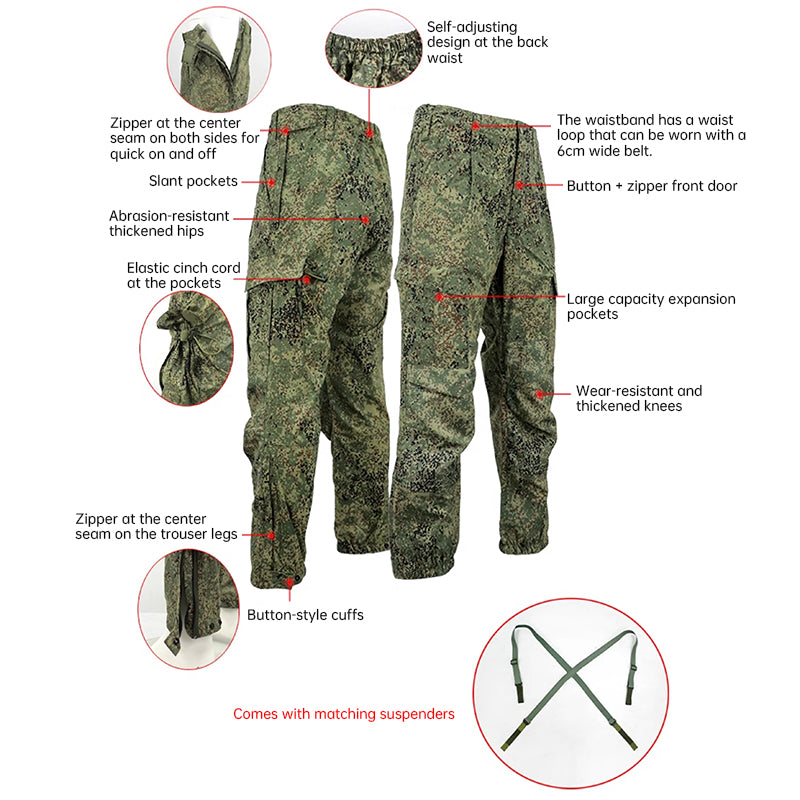 Cold War - era original - grade replica of the Russian military - issued VKBO lv5 digital camouflage combat jacket and suit