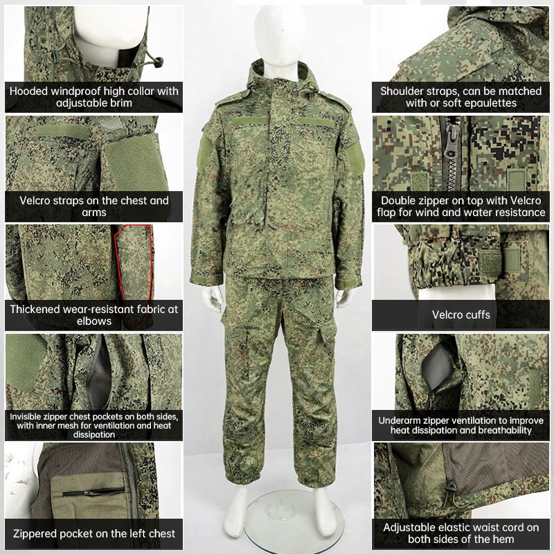 Cold War - era original - grade replica of the Russian military - issued VKBO lv5 digital camouflage combat jacket and suit